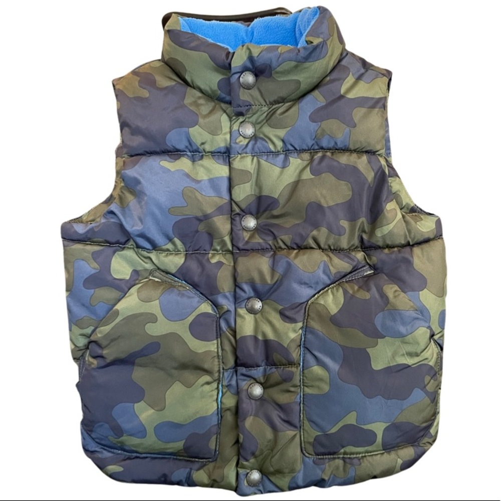 Boys, Warm Camo Puff Vest